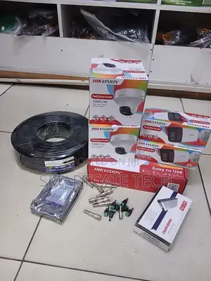 Hikvision 4 Channel CCTV Package – 2 Dome 2 Bullet 2-Way Audio
