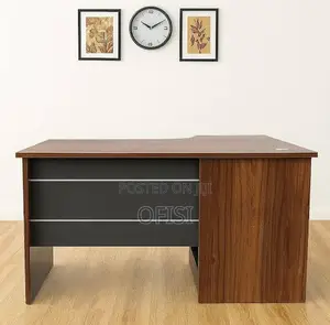 Office Desks| 1.6 Meters L-Shaped Executive Office Table With Drawers