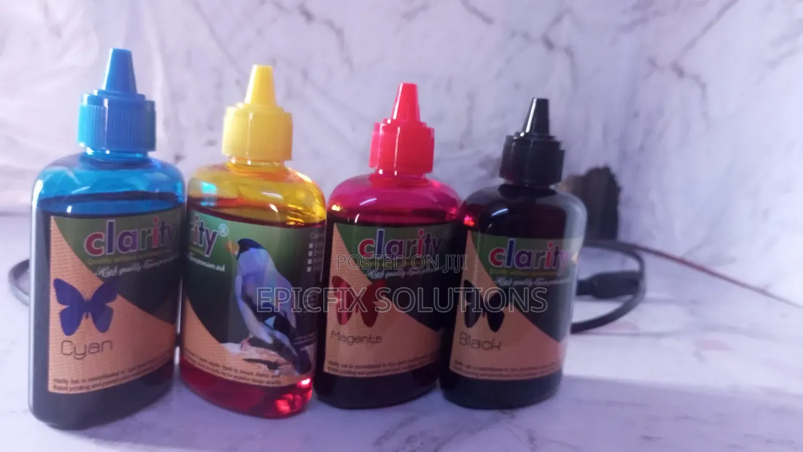 100ml Clarity Genuine Inks for Ink Jet System Printer Available