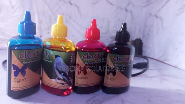 100ml Clarity Genuine Inks for Ink Jet System Printer Available