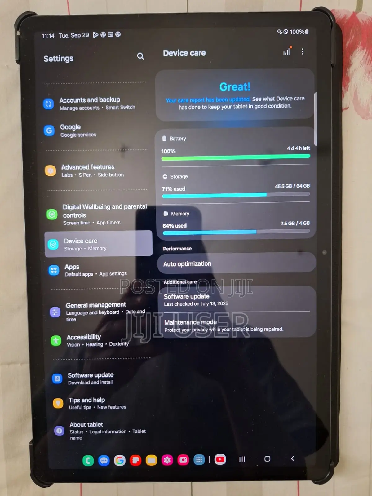 Samsung Galaxy Tab S7 FE 64 GB Black