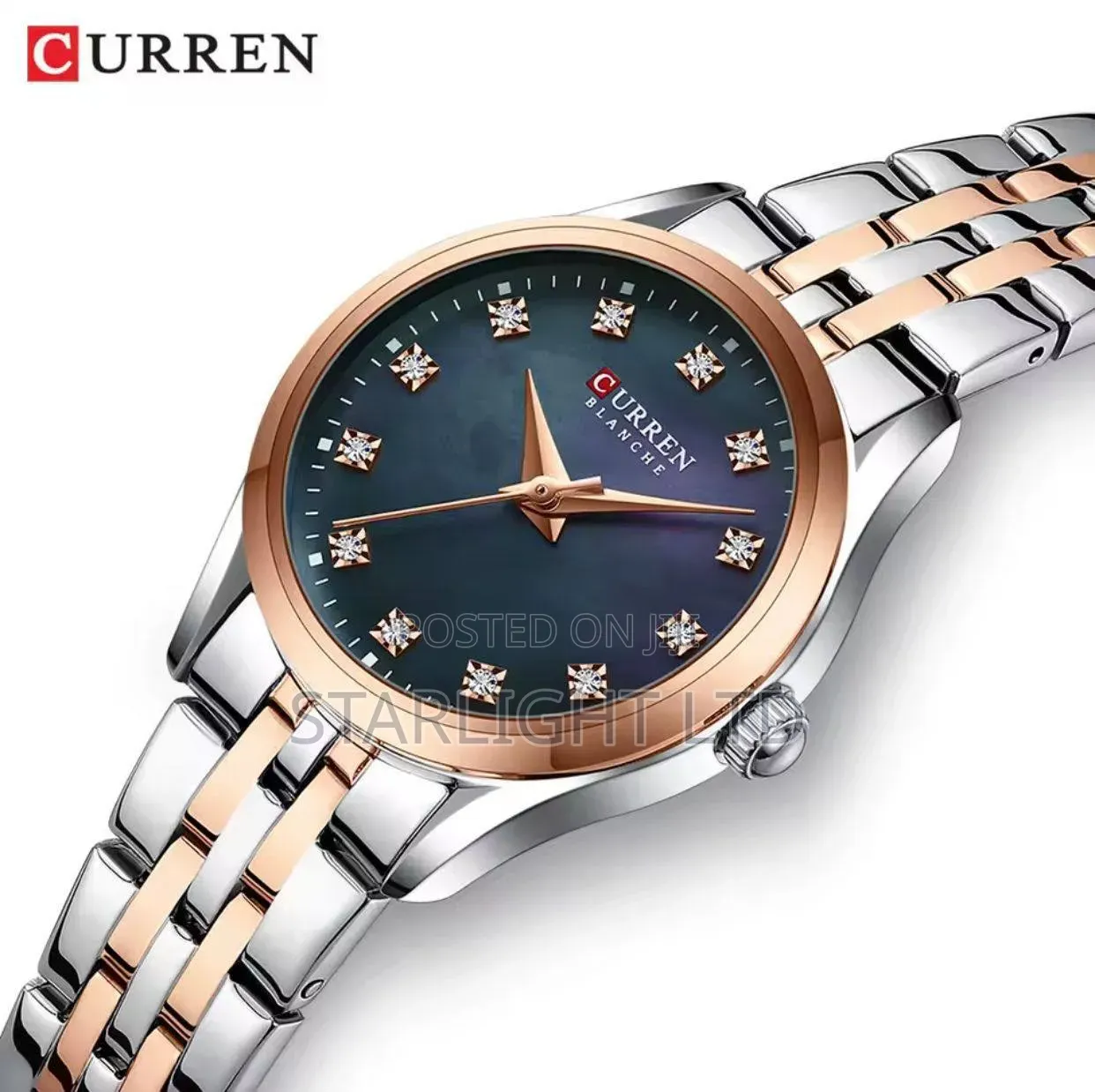 CURREN Luxury Rhinestone Dress Watch