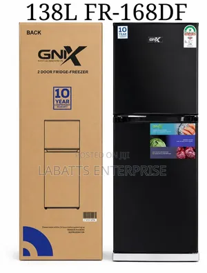 GNIX 138L FR-168DF Double Door Refrigerator – Spacious