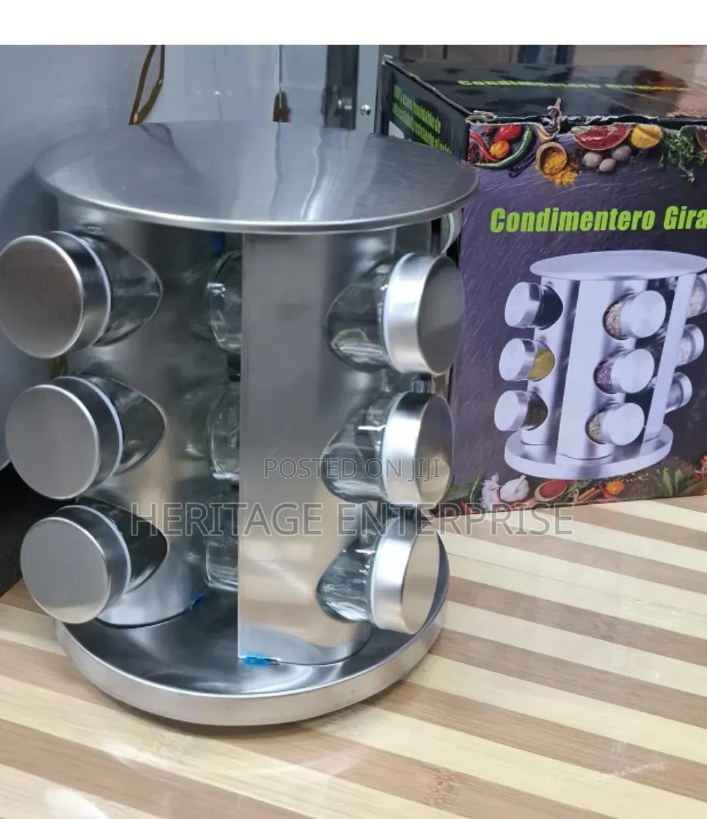 Rotating Spice Rack 12 Jars