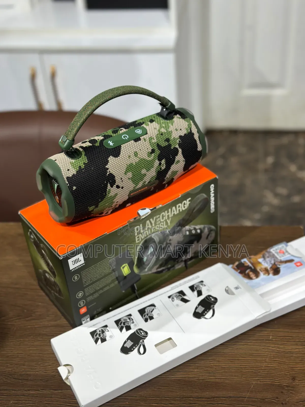 JBL Charge 6 Portable Waterproof Bluetooth Speaker - Camo