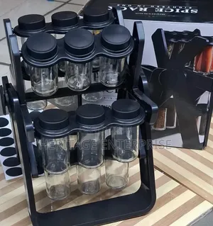 Spice Rack, Spice 12 in 1 Wooden Rack