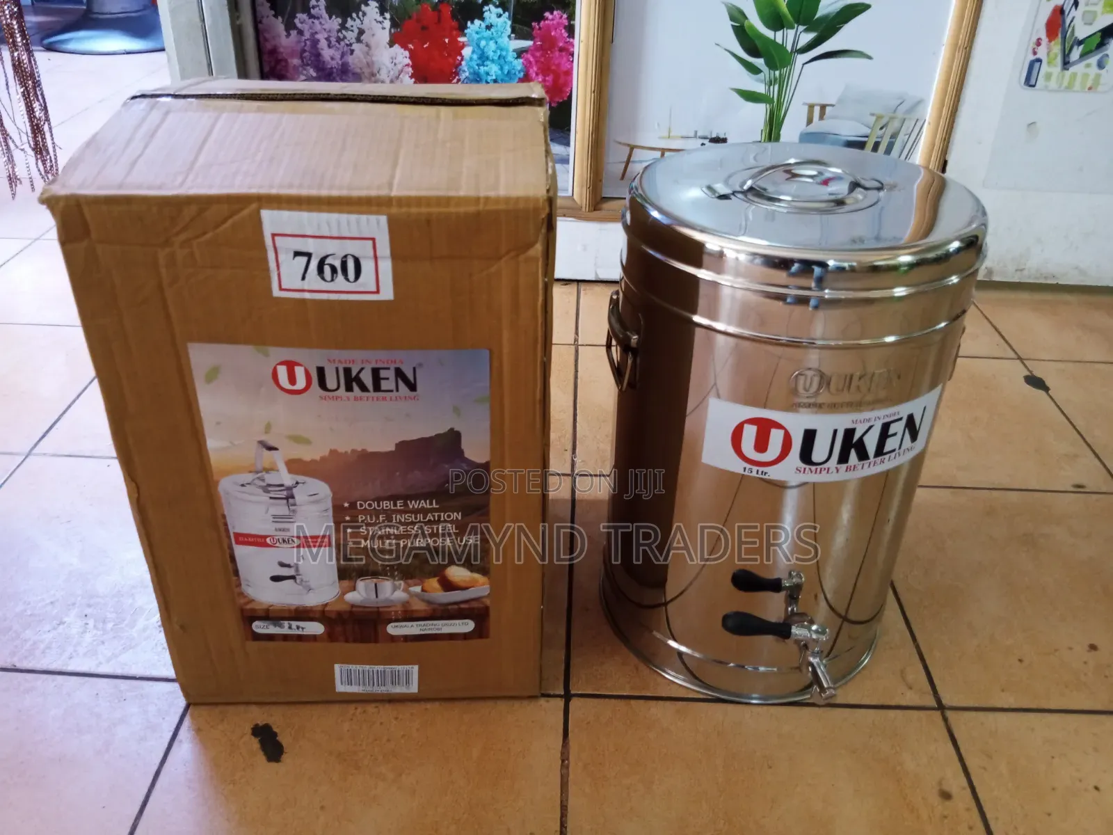15LTR Stainless Steel Tea Urn / UKEN TEA URN 15L
