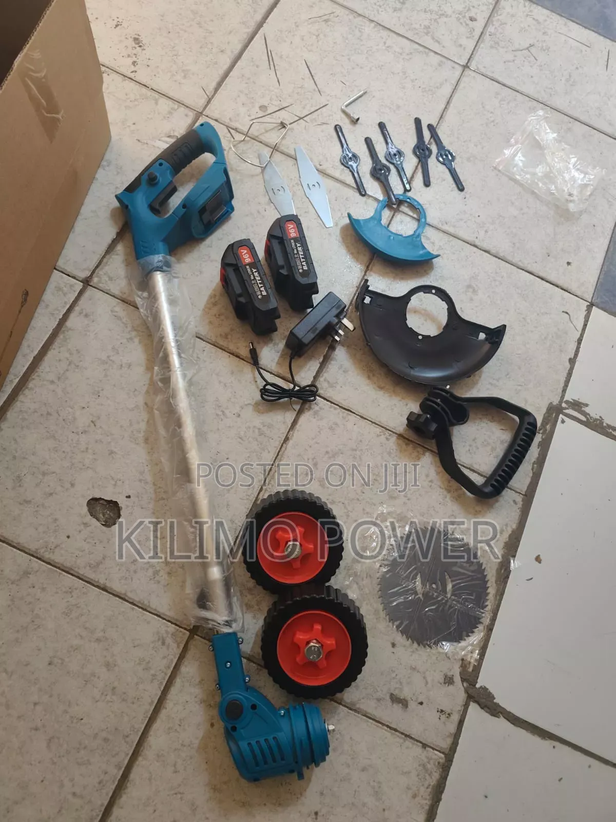 Cordless Brush Cutter
With Extra Blades and Wheels