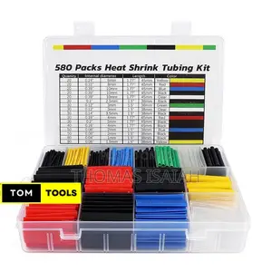 580PCS 11 Sizes Heat Shrink Tubing Kit
