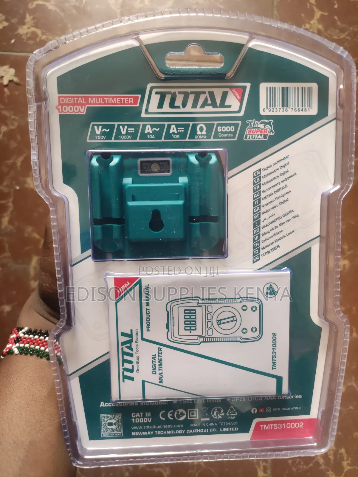 1000v Total Digital Multimeter 1000 Volts 6000 Counts Heavy Duty