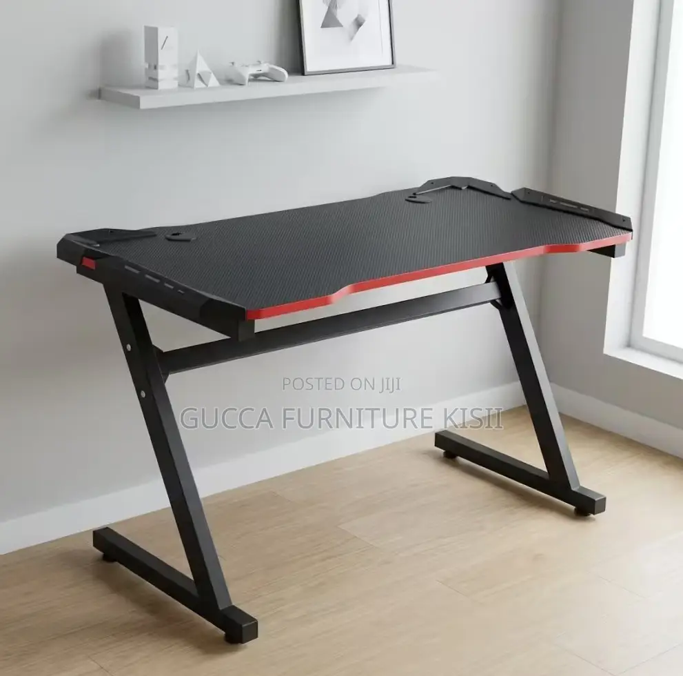 LED Lightened 140CM Black Gaming Desk