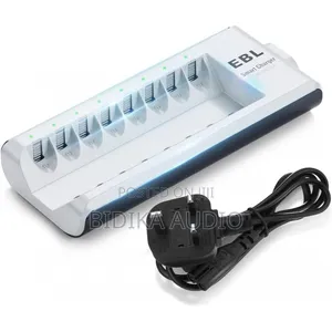 EBL 8 AA/AAA NI-MH and NI-CD Rechargeable Batteries With AC Plug