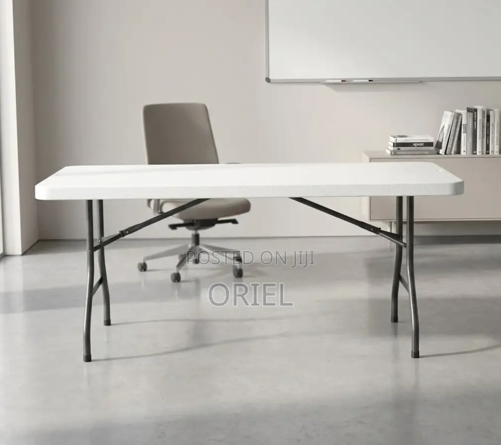 Office Table : White 180CM Foldable Table