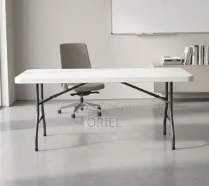 Office Table : White 180CM Foldable Table