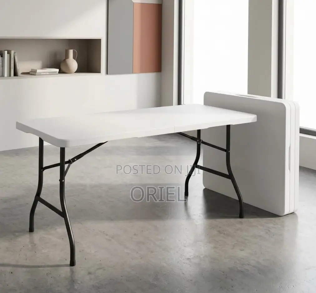 Office Table : White 180CM Foldable Table