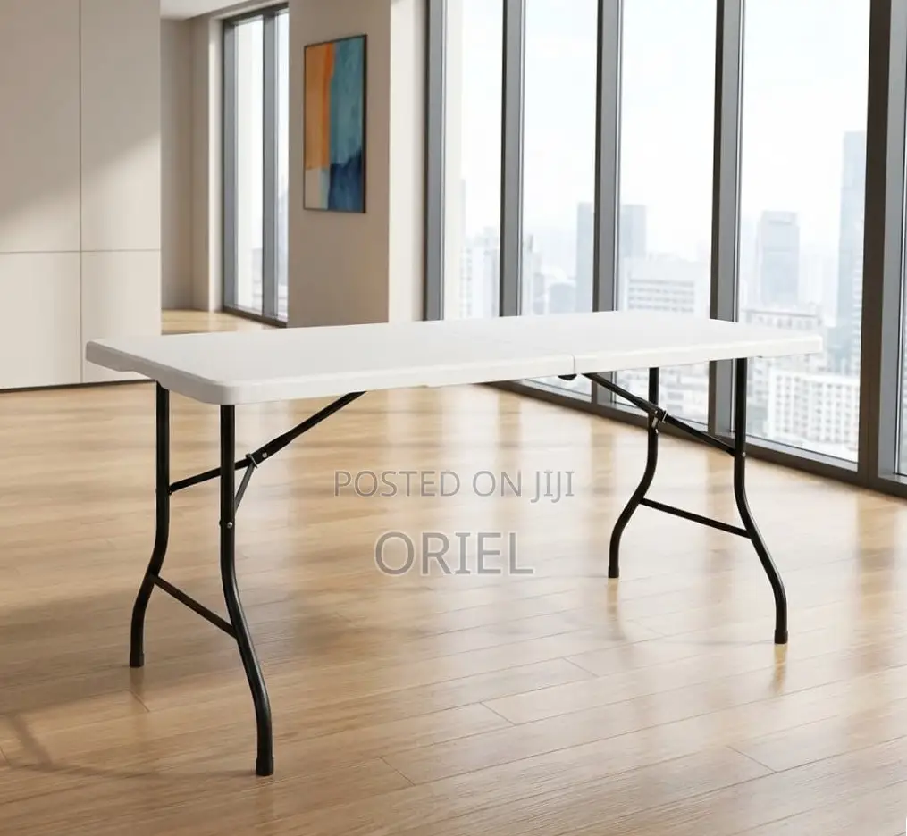 Office Table : White 180CM Foldable Table
