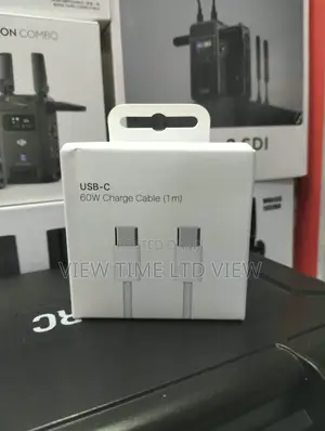 60W USB-C to USB-C Charge Cable 1m – White