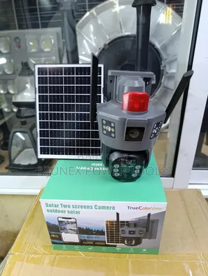 Generic Solar Dual-Lens PTZ CCTV Security Camera,