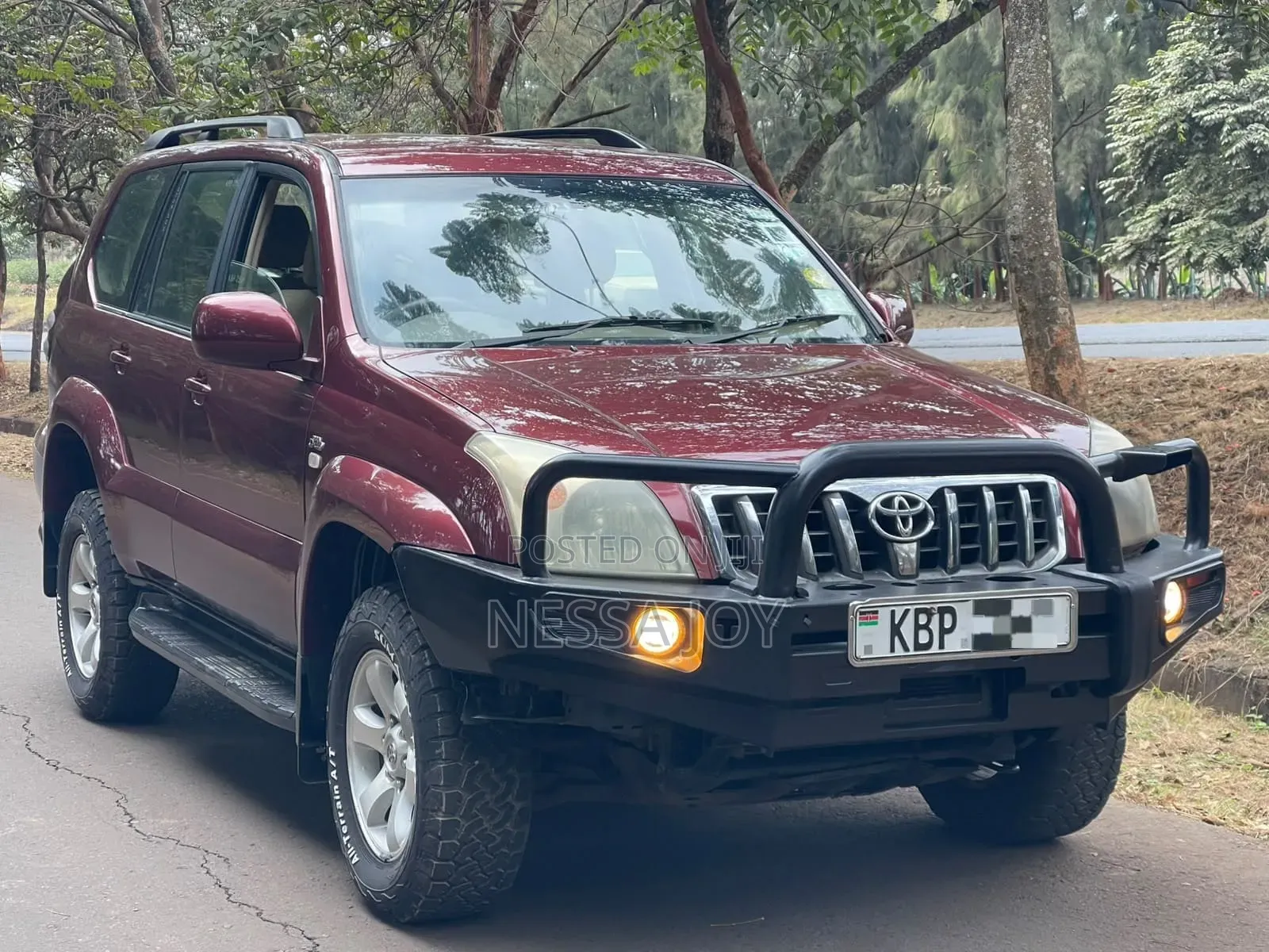 Toyota Land Cruiser Prado 3.0 D-4D 3dr 2005 Burgundy