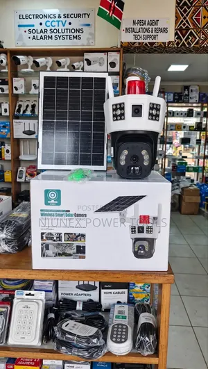 V380 Wireless Smart Dual-Lens PTZ Solar Security Camera System