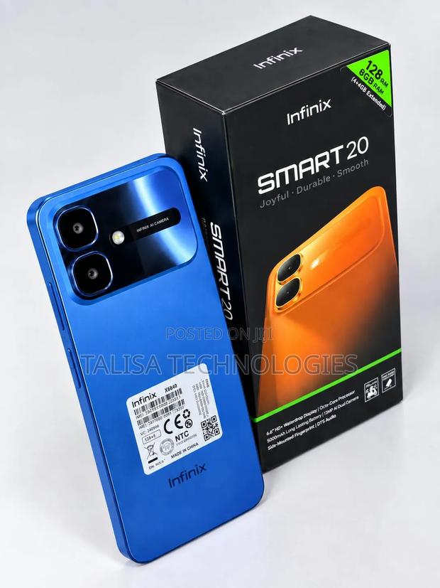 New Infinix Smart 20 128 GB Blue - thumbnail 3