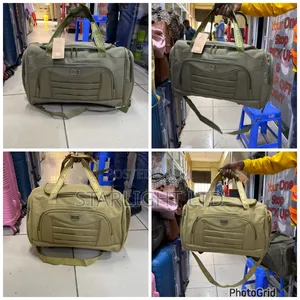 DENGGAO Large Canvas Multi-Pocket Travel Bag – Durable