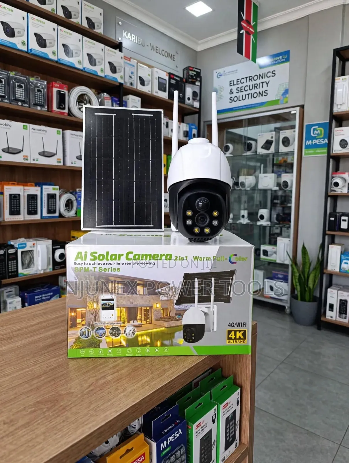 Ai Solar 4g/WiFi PTZ Security Camera (SPM-T Series)