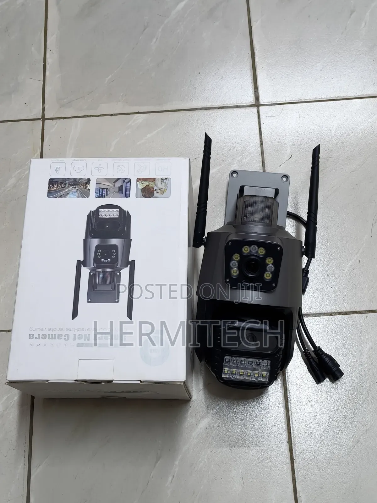 Electric Powered Dual Lens 4G CCTV for Wide Security Coverage