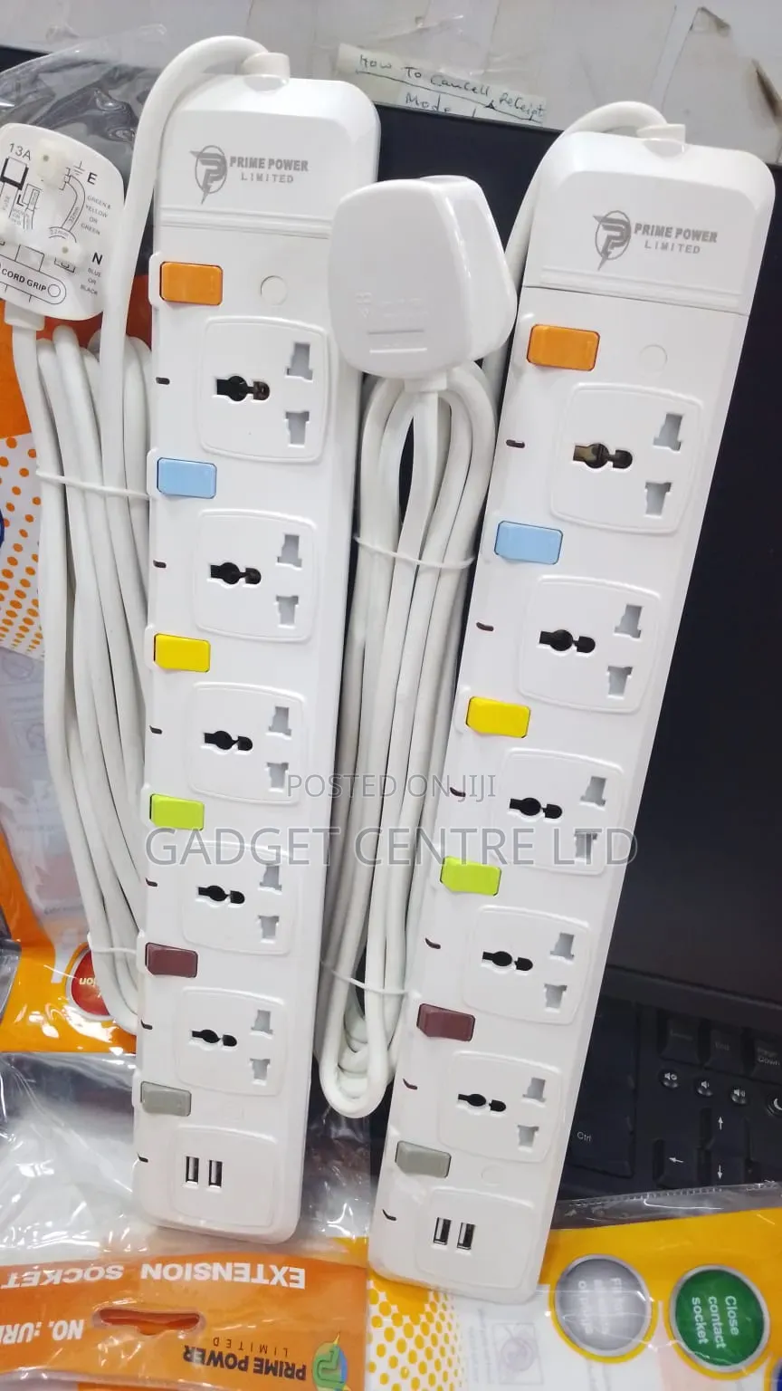 Prime Power 5 Way Extension Cable