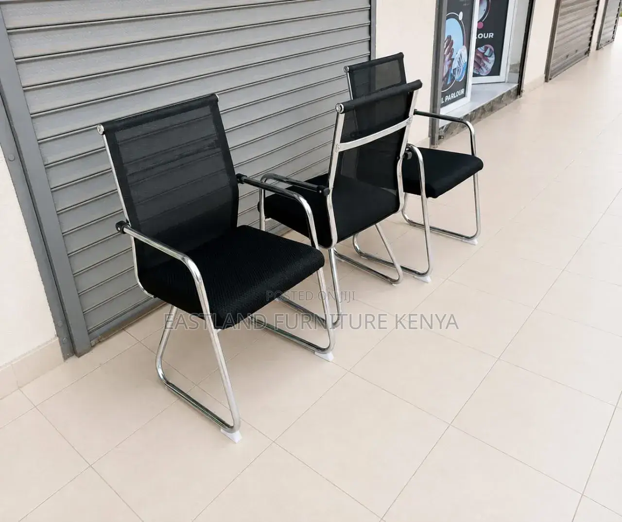 Visitor Office Chair - Mesh Back With Armrest