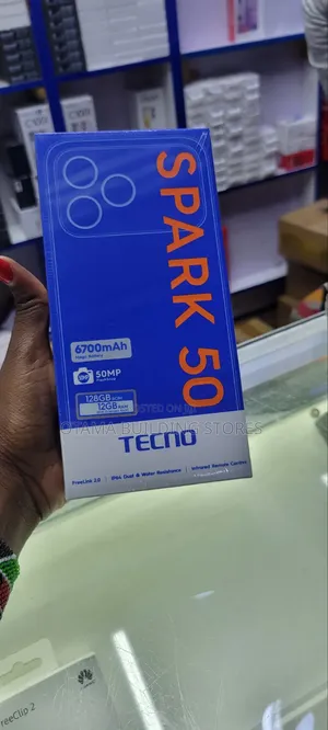 New Tecno Spark 50 128 GB Black