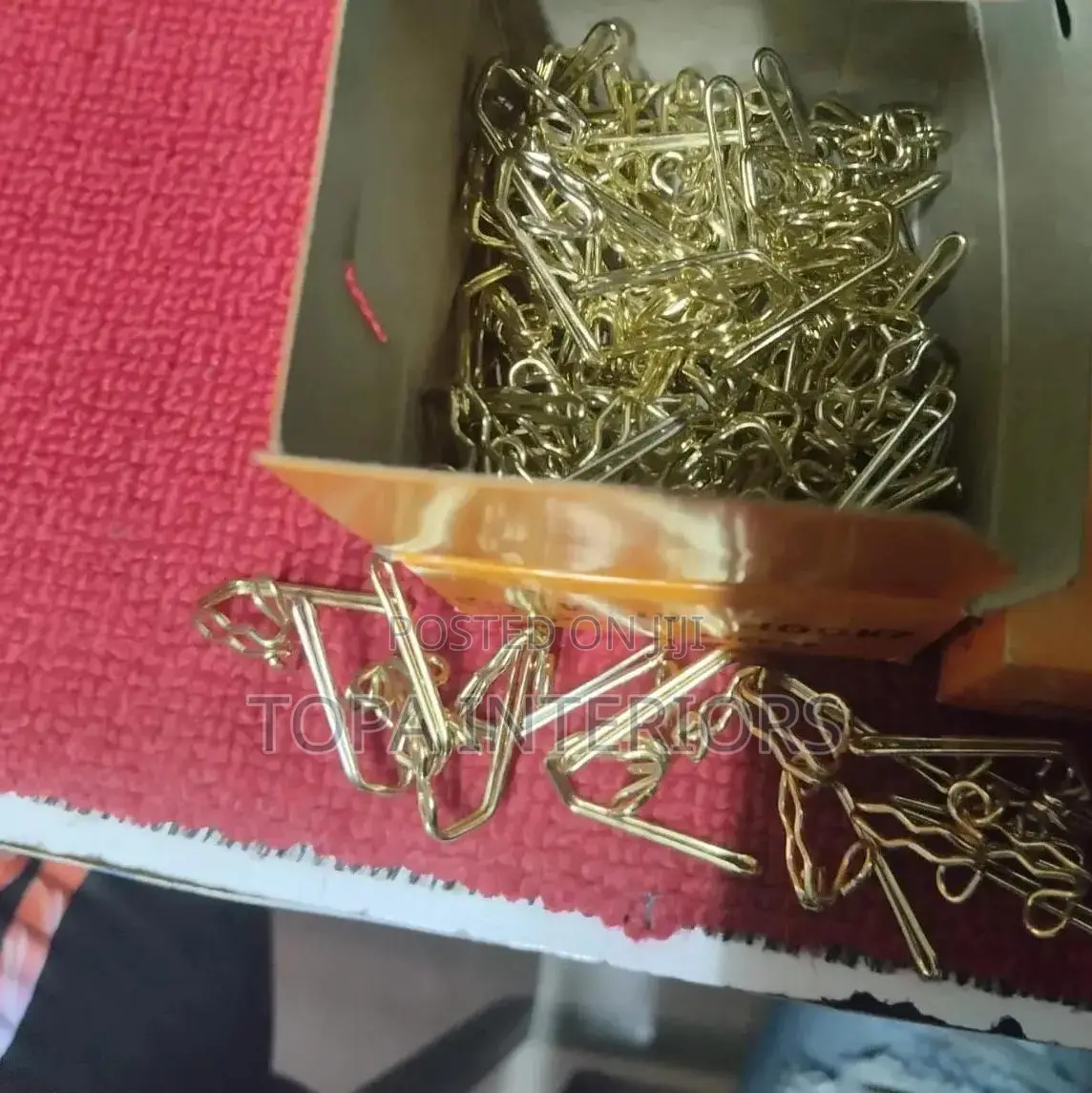 Gold Metal Curtain Hooks for Curtains