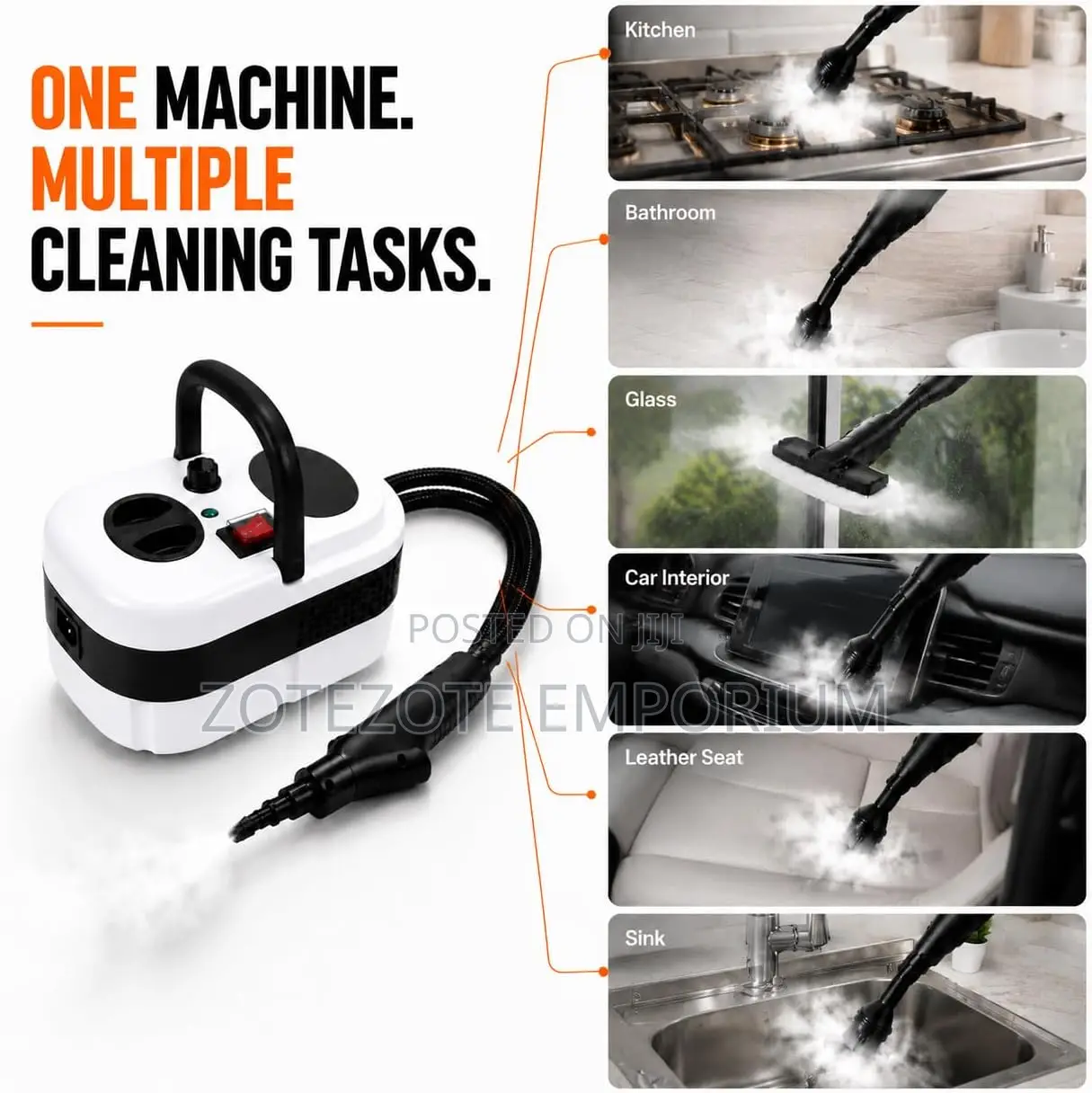 Handheld Steam Cleaner, for Deep Cleaning for Sofa, Cars Carpet