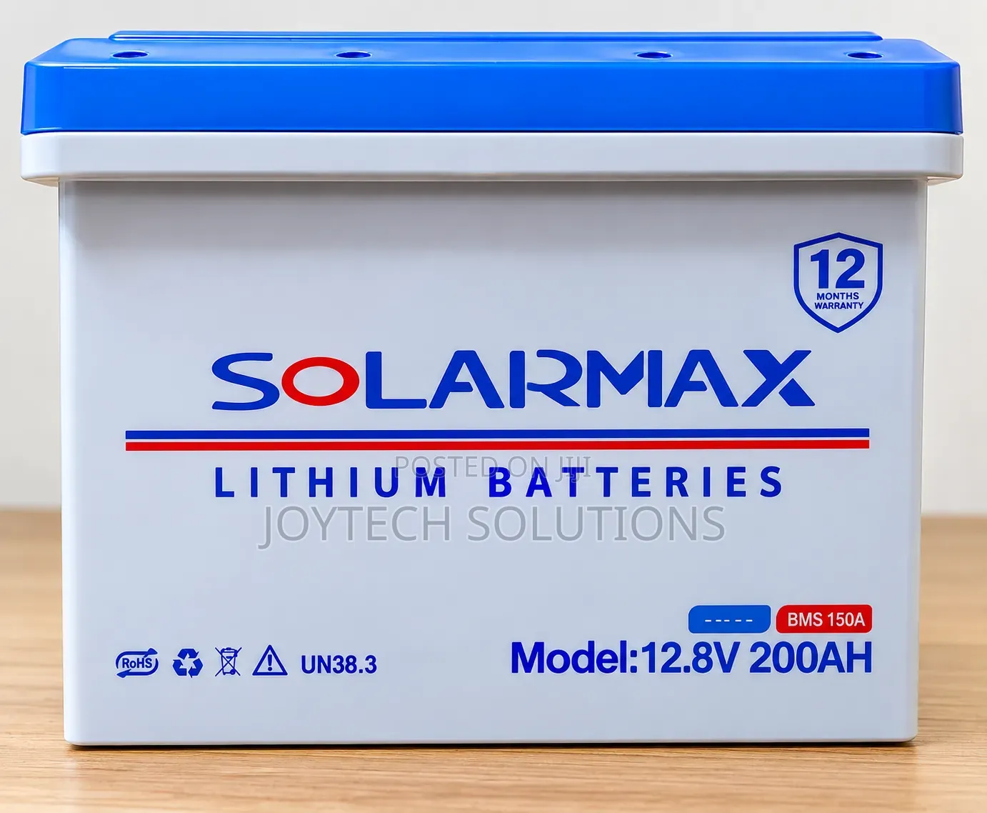 12.8V 200Ah Lithium Solar Battery – 2.56kWh, 150A BMS