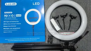 18 Inches Ring Light With 3 Phone Holders, Stand and Remote Control