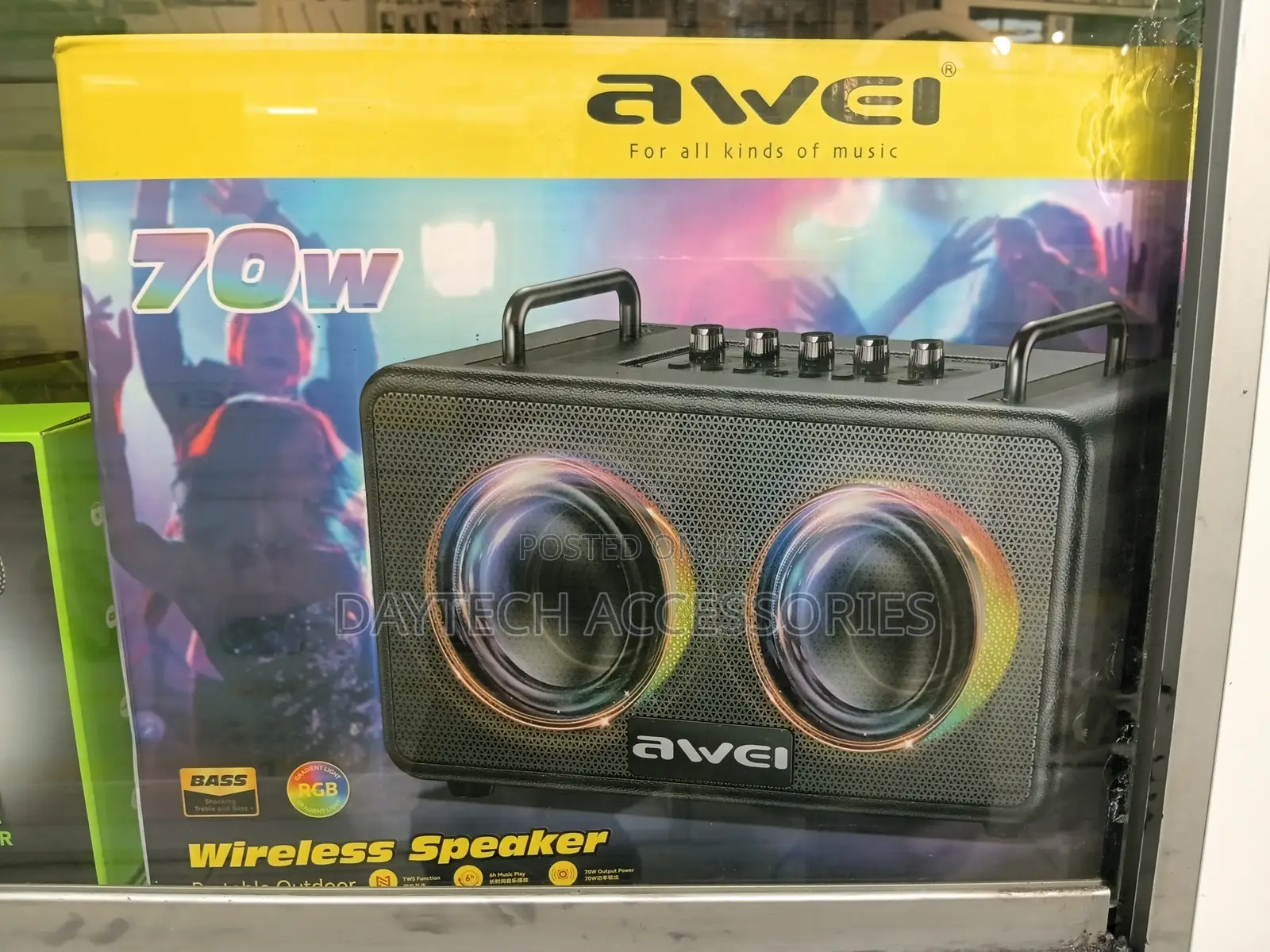 Awei KA18 70W Portable Outdoor Bluetooth Speaker wIth Heavy Bass.