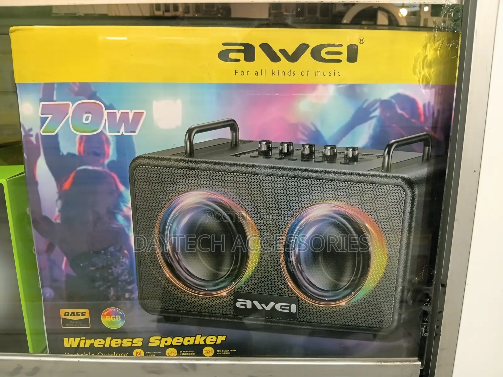 Awei KA18 70W Portable Outdoor Bluetooth Speaker wIth Heavy Bass.