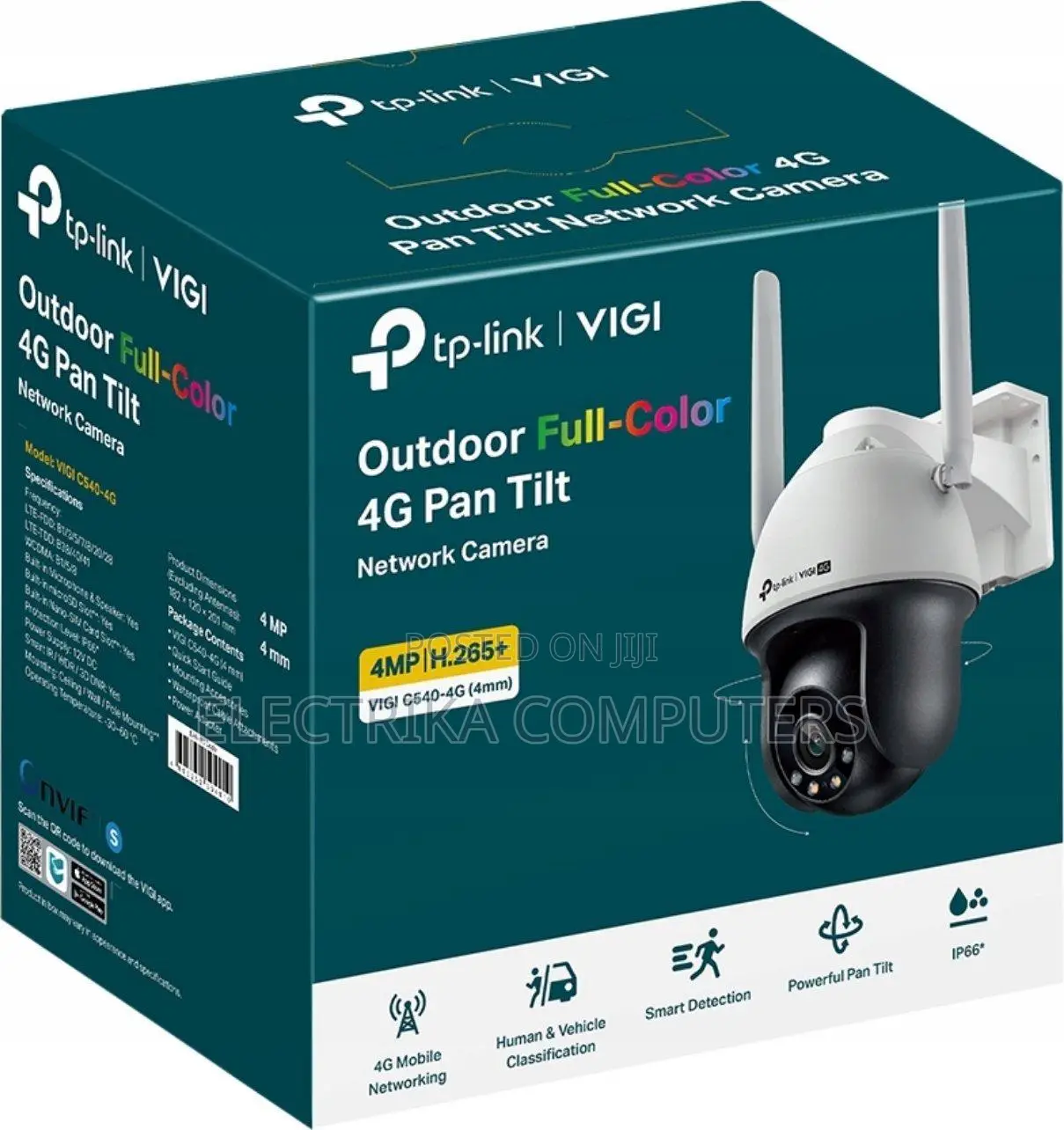 TP-Link VIGI C540-4g 4MP Outdoor Full-Color 4G Pan/Tilt Network Camera