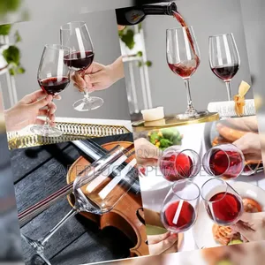 6Pcs Long Stem Wine Glass Set – 435ml Glassware