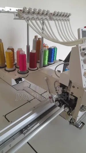 FUWEI 12-Needle Computerized Embroidery Machine – 800×500mm