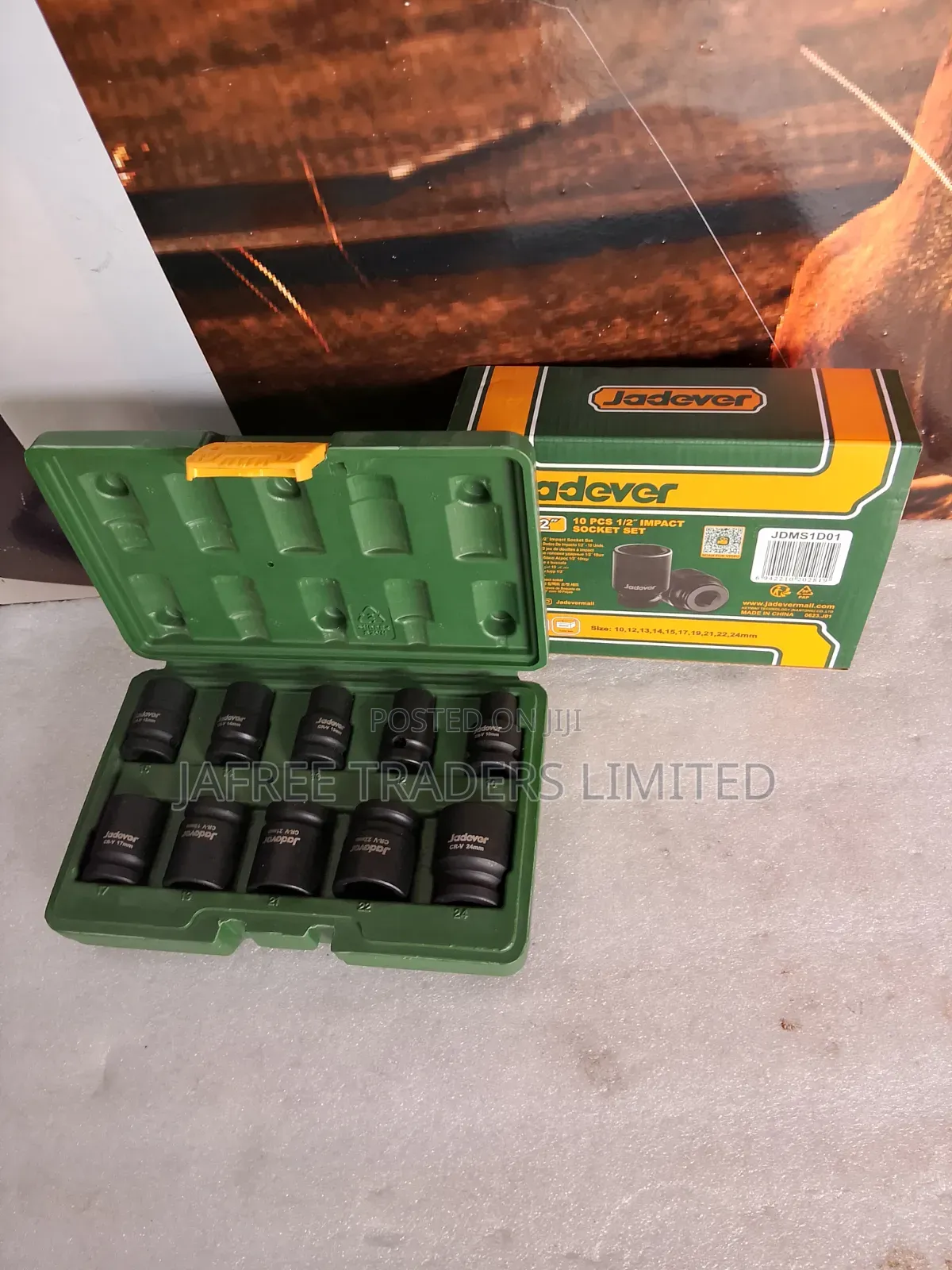 10pcs 1/2" Impact Socket Set