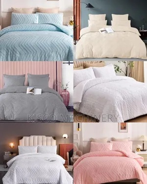 Luxury Tufted Wave Design Duvet Cover Set
