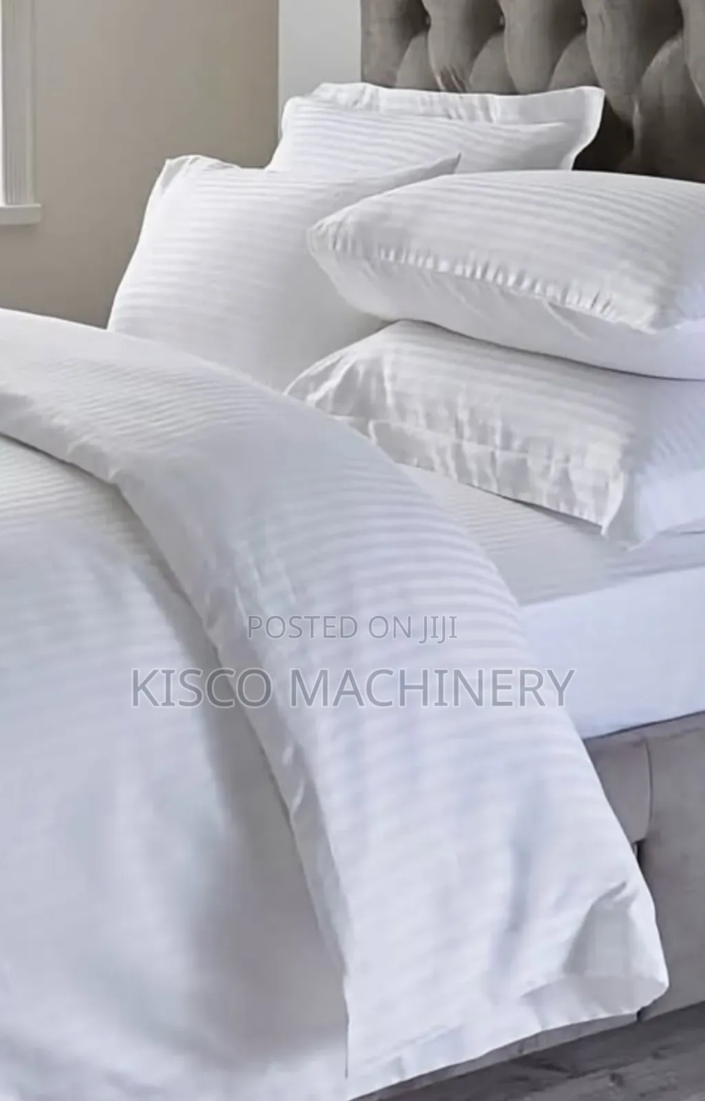 6pc White Duvet Cover Set