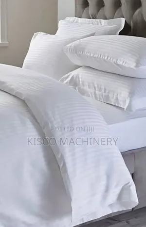 6pc White Duvet Cover Set