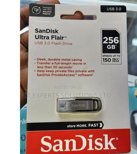 256gb Sandisk Ultra-Flair Usb3•0 Flash Drive