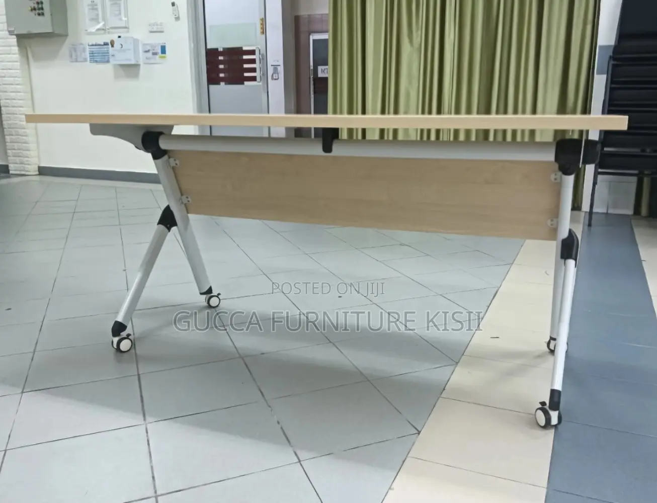 Brown Foldable Training Table