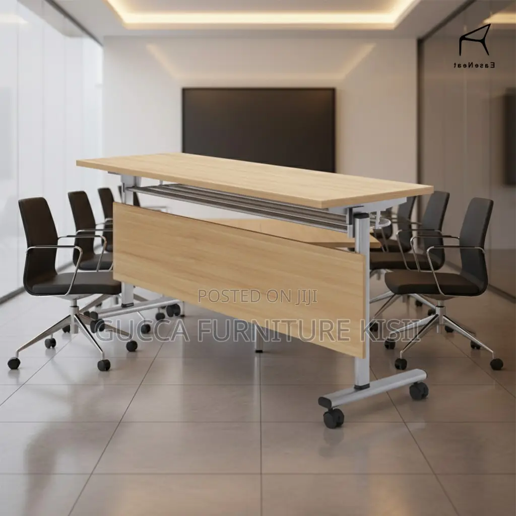 Brown Foldable Training Table