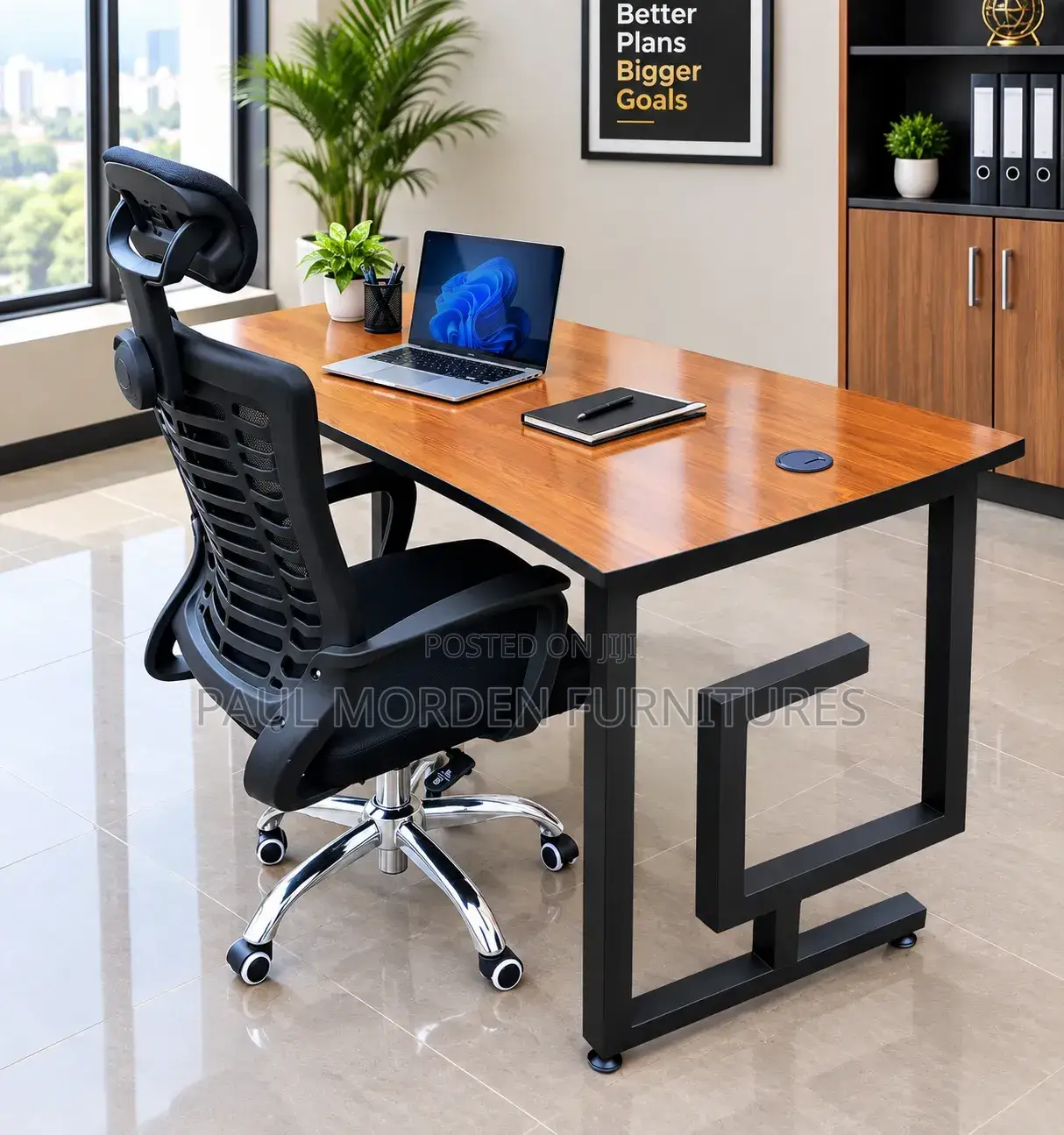 Office Headrest+ Heavy Metal Office Table