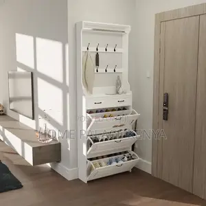 Shoe Rack; Modern Flip Tier Shoe Rack for Home Entryway Storage