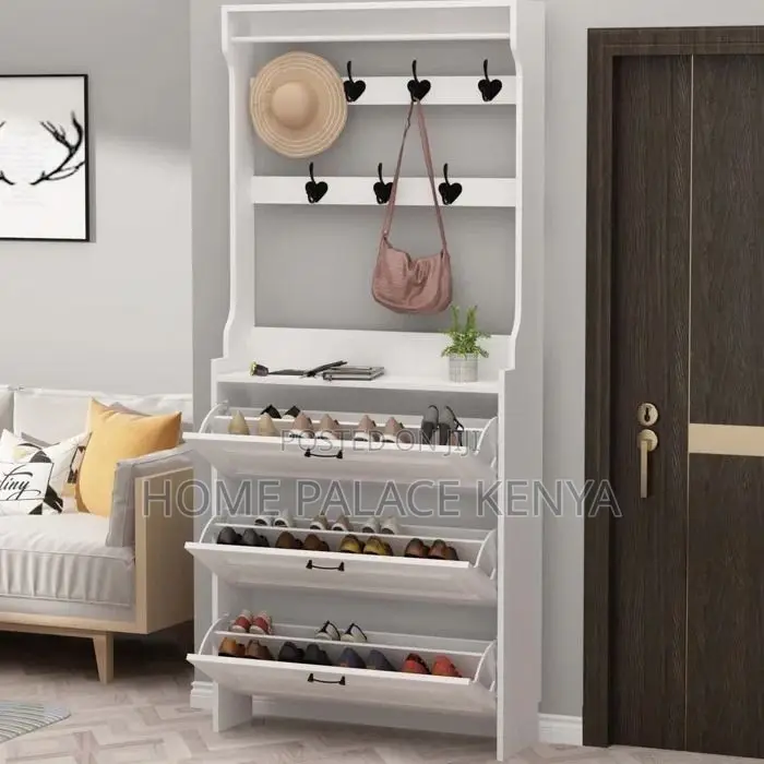 Shoe Rack; Modern Flip Tier Shoe Rack for Home Entryway Storage